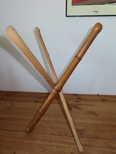 Trépied tripode pliant ancien en Bambou Pied de table