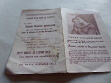 IMAGE PIEUSE  PETIT CALENDRIER