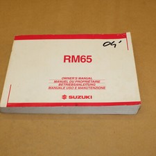 MANUEL DU PROPRIETAIRE ET D'UTILISATION SUZUKI RM 65 2004 K4 RM65