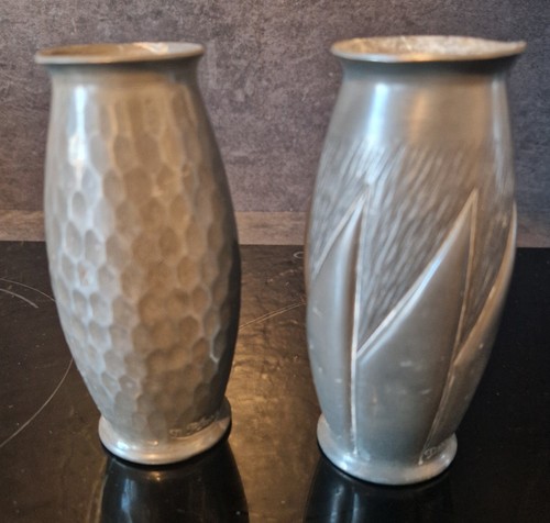 Vases art déco etain - vases,