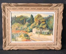 Tableau huile paysage Orientaliste Alger signé Vassallo XXème