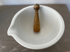 ANCIEN MORTIER DE PHARMACIE OU LABORATOIRE DIAMETRE 20 CM EN PORCELAINE GDV