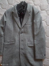 MANTEAU HOMME LAINAGE CHAUD QUASI NEUF TAILLE XL GRIS CHINÉ MARQUE DEVRED 1902