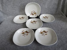 6 assiettes creuses porcelaine bavaria schirnding,vintage
