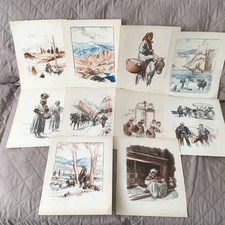 20 GRAVURES DU PEINTRE LEON CANNICCIONI DU LIVRE"LA CORSE"PIERRE DOMINIQUE 1935