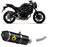 Pots D'echappement Arrow Race-Tech Alum Dark+Racc Racing Suzuki SV 650 2021 2023