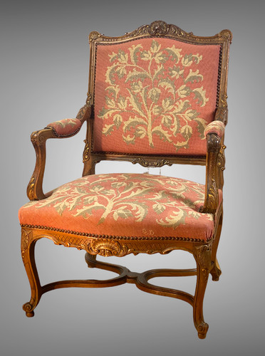 Fauteuil xixe en noyer - fauteuil,