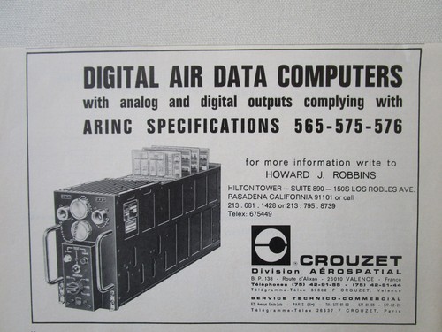 Pub crouzet aerospatial - pub,
