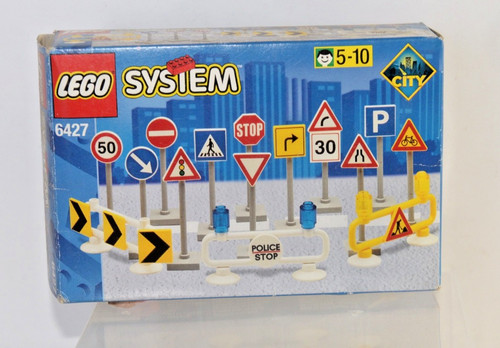 Lego city 6427 road sign - lego,