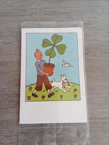 Cartes postales tintin - tintin, herge