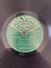 Rare 78 RPM Edith PIAF - La