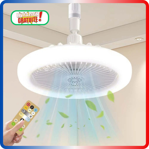 Ventilateur plafond led - led, e27