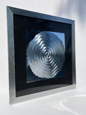 Cadre Tableau Sérigraphie Art Optique Cinétique  Vintage An 70's