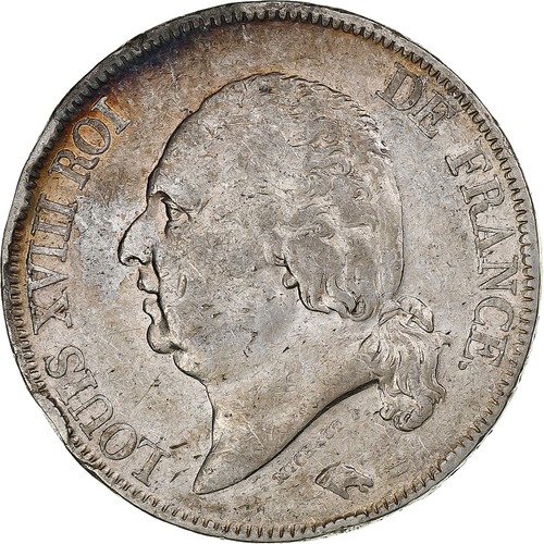 France louis xviii 5 francs - france,,
