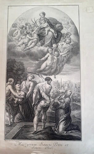 Rare gravure xviième signée - xviième,