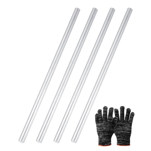 4 Tiges Aluminium 6061 10mm x