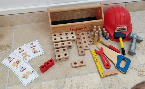 Boîte outils bois - boîte, en