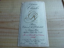 étiquette vin Chateau Clarke 1996 Listrac Medoc Edmond de Rothschild wine label