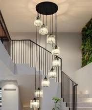 Lustre Noir Moderne,Suspension