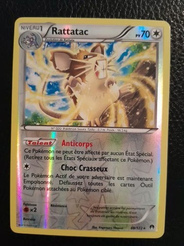 Carte pokémon rattatac - carte,