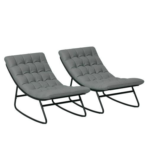 Outsunny lot fauteuils à - fauteuils,