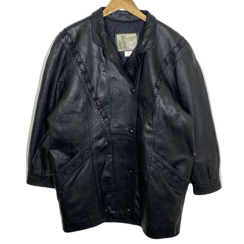 Veste cuir noir - cuir, vachette