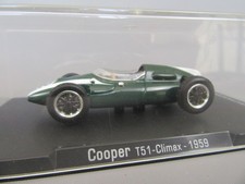 C566 IXO Cooper T51 Climax 1959 #12 Brabham F1 Vert 1:43 + Boite