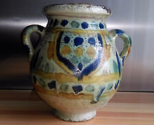 ANCIEN VASE EN FAIENCE - ARTS D'ORIENT Fin XIXe siècle TUNISIE  attr CHEMLA ?