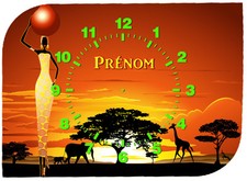 horloge pendule murale afrique