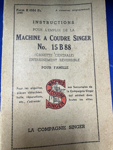 Mode emploi singer - mode., b