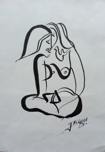 Composition abstraite femme - composition,