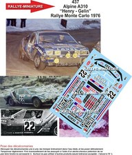 DECALS 1/24 REF 0437 ALPINE