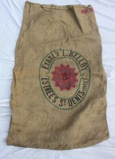 Sac en toile de jute Ets Belloy Oise Picardie burlap bag grain hessian