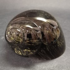 Daum France, Lourd presse papier en cristal coloré en forme d'escargot (800 gr)