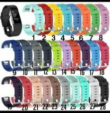 Bracelet de remplacement en silicone souple pour Fitbit Charge 2 sml & lge STOCK BRITANNIQUE