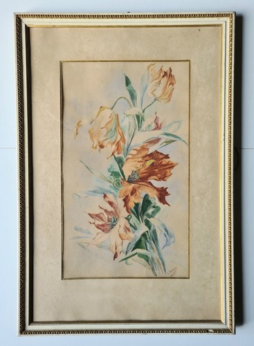 Aquarelle nature morte bouquet