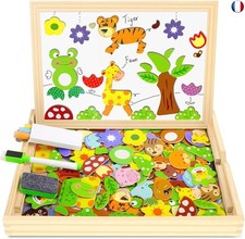 COOLJOY Magnétique Puzzle Jouet Enfant 2 3 Ans, Jeux Enfant pour Cadeau Garçon F