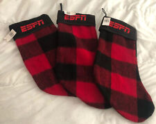 3 Pcs Set Or Get Them Individual Christmas Stockings Soft Red Flannel Like