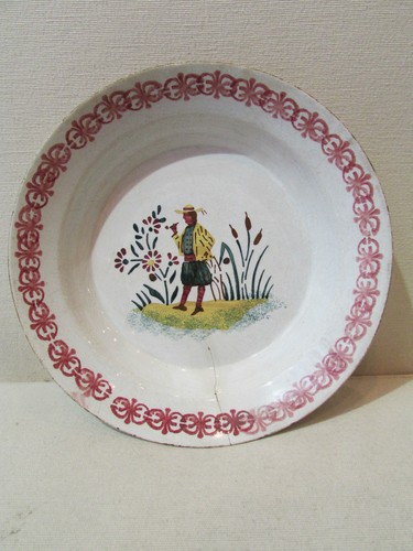 Ancien plat creux faience - ancien, ff