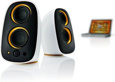 Philips SPA3210/10 Enceintes multimédias 2.0 pour PC Noir / Jaune