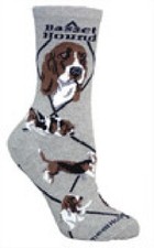 Basset Hound Socks by Wheel