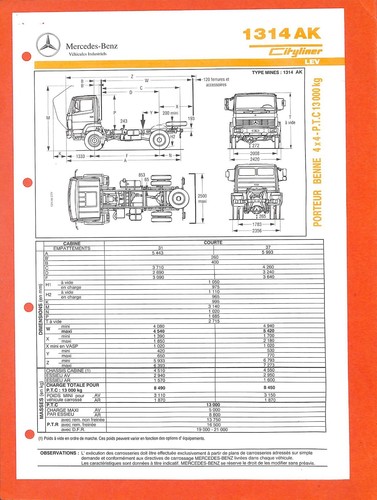 Mercedes trucks 1314 ak - trucks,