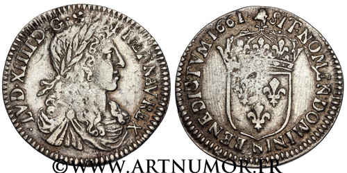 Louis xiv douzième d - louis, d'Écu