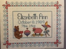 Fiche de broderie point de