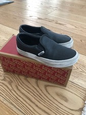 Perforated Black Leather Vans