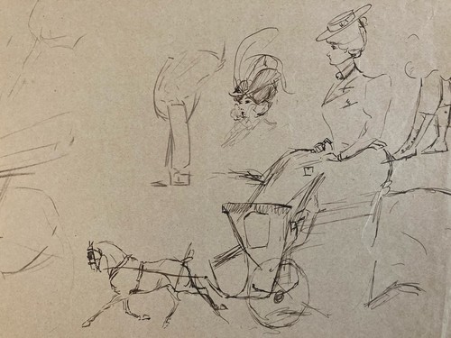 Très beau dessin xixe - dessin,