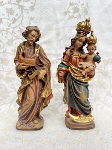 Wood virgin sculpture - virgin, statue
