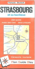 Plan Guide Strasbourg et sa Banlieue (Français / Allemand) - 1990