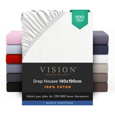 Vision Drap Housse  100% Coton