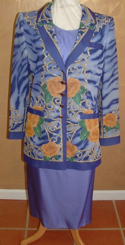 Renzo lavander silk 3pc dress - silk,